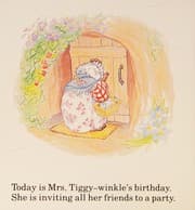 Tapa de A Birthday Party for Mrs. Tiggy-Winkle