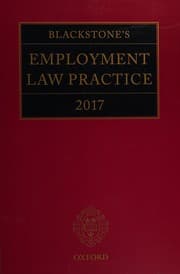 Tapa de Blackstone's Employment Law Practice 2017