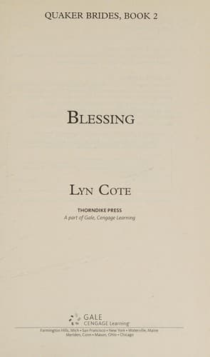 Tapa de Blessing