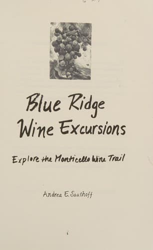 Tapa de Blue Ridge Wine Excursions