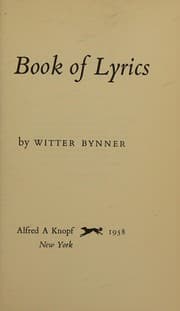 Tapa de Book of lyrics