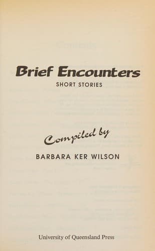 Tapa de Brief encounters