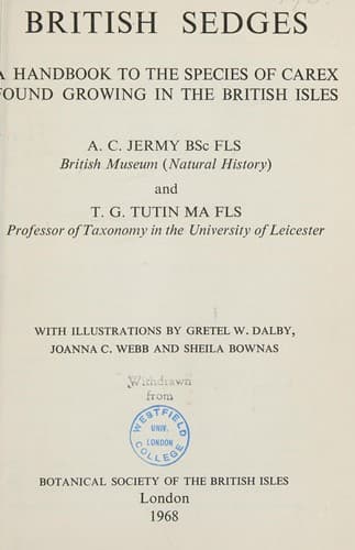 Tapa de British sedges