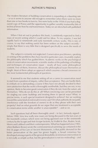 Tapa de Building Conservation Philosophy