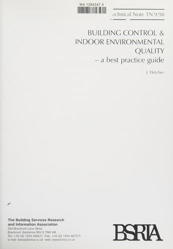 Tapa de Building Control and Indoor Environmental Quality (Technical Note)