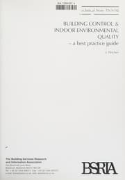 Tapa de Building Control and Indoor Environmental Quality (Technical Note)