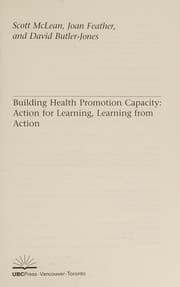 Tapa de Building health promotion capacity