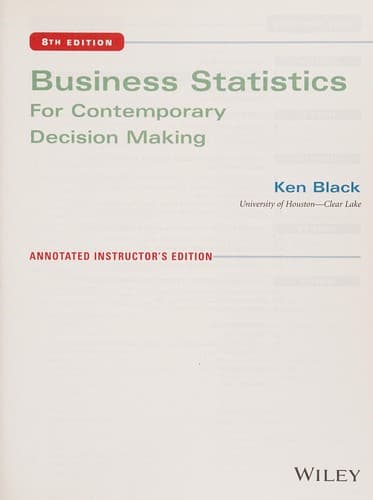 Tapa de Business Statistics