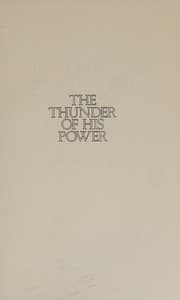 Tapa de The Thunder of His Power