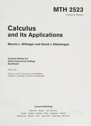 Tapa de Calculus and Its Applications