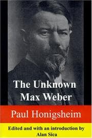 Tapa de The Unknown Max Weber