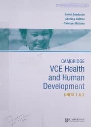 Tapa de Cambridge VCE Health and Human Development Units 1 and 2