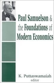 Tapa de Paul Samuelson and the foundations of modern economics