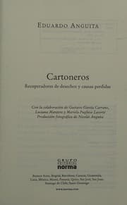 Tapa de Cartoneros, recuperadores de desechos y causas perdidas