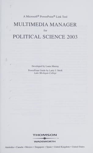 Tapa de Cd-Poli Sci Link 2002