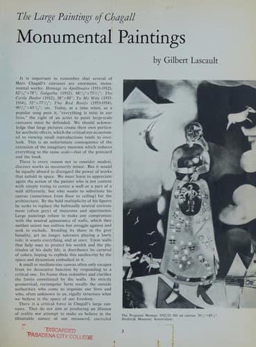 Tapa de Chagall monumental works
