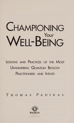 Tapa de Championing Your Well-Being