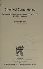 Tapa de Chemical catastrophes