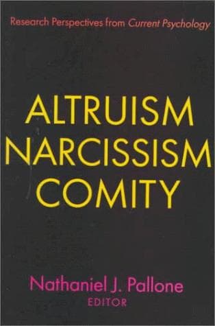 Tapa de Altruism, Narcissism, Comity
