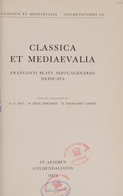 Tapa de Classica et mediaevalia