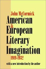 Tapa de American & European literary imagination, 1919-1932