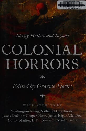 Tapa de Colonial horrors