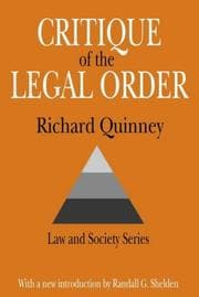 Tapa de Critique of legal order