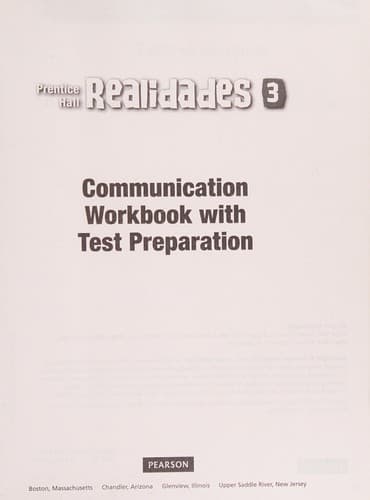 Tapa de Communication Workbook with Test Preparation