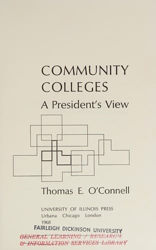 Tapa de Community Colleges