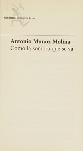 Tapa de Como la sombra que se va