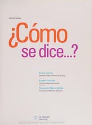 Tapa de Como se dice ...? Annotated Instructor's Ediiton