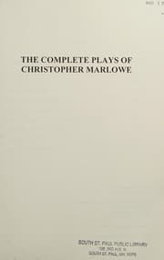 Tapa de The Complete Plays of Christopher Marlowe