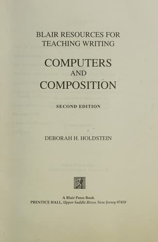 Tapa de Computers and composition (Blair resources for teaching writing)
