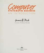 Tapa de Computer systems in business