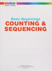 Tapa de Counting and Sequencing Ages 3+