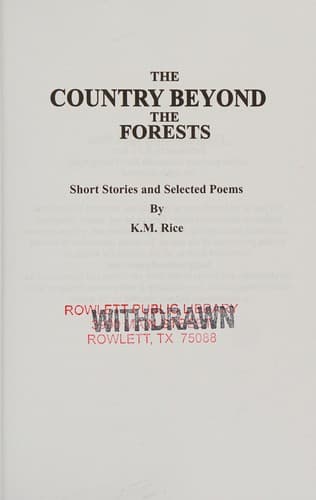 Tapa de The Country Beyond the Forests