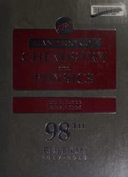 Tapa de CRC Handbook of Chemistry and Physics, 98th Edition