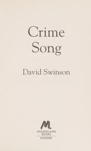 Tapa de Crime Song a Gritty Crime Thriller by an Ex-Detective