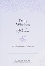 Tapa de Daily Wisdom for Women 2018 Devotional Collection (BAM)