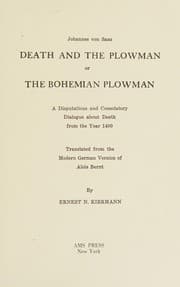 Tapa de Death and the Plowman or, the Bohemian Plowman