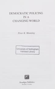 Tapa de Democratic Policing in a Changing World
