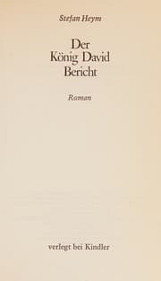 Tapa de Der König David Bericht