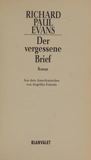 Tapa de Der vergessene Brief