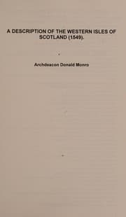 Tapa de A Description of the Western Isles of Scotland
