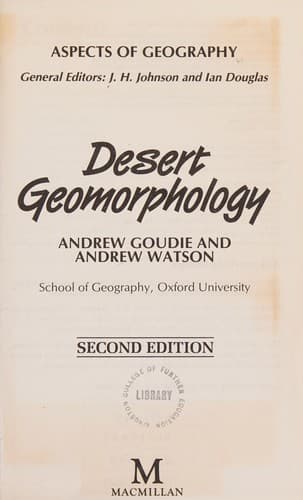 Tapa de Desert Geomorphology