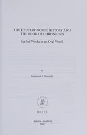 Tapa de The deuteronomic history and the book of Chronicles