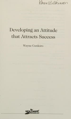 Tapa de Developing an Attitude That Attracts Success