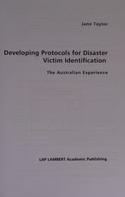 Tapa de Developing Protocols for Disaster Victim Identification