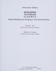 Tapa de Developing textbook fluency
