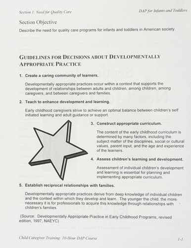 Tapa de Developmentally Appropriate Practices for Infants and Toddlers